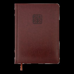Ежедневник датированный  2022 BRAVO, A5, коричневый, иск.кожа/поролон