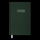 Еженедельник карманный вертик датированный  2022 MONOCHROM, зеленый