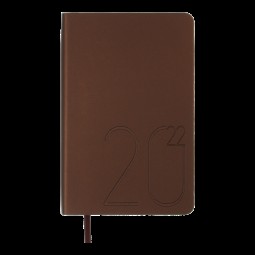 Ежедневник датированный  2022 STEEL, A6, бронзовый, иск. кожа