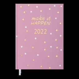 Ежедневник датированный  2022 MODERNA, A5, св-розовый