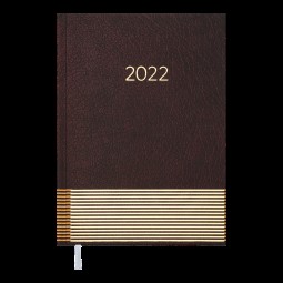 Ежедневник датированный  2022 PARALLEL, A5, бордовый