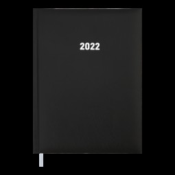 Ежедневник датированный 2022 EXPERT, L2U, A5, черный, бумвинил/поролон