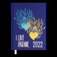 Ежедневник датированный  2022 UKRAINE, A5, фиолетовый