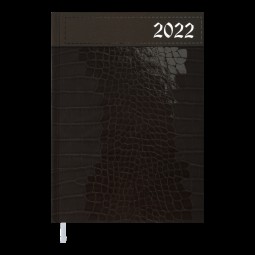 Ежедневник датированный  2022 HIDE, A5, коричневый