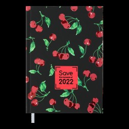 Ежедневник датированный  2022 SAVE, A5, черный