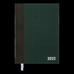 Ежедневник датированный  2022 NEXT, A5, т-зеленый