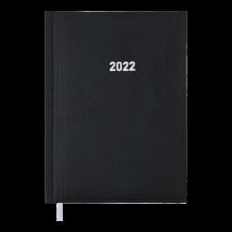 Ежедневник датированный 2022 BASE (Miradur), L2U, A5, черный, бумвинил/поролон