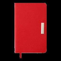 Ежедневник датированный  2022 SALERNO, A6, красный, иск. кожа