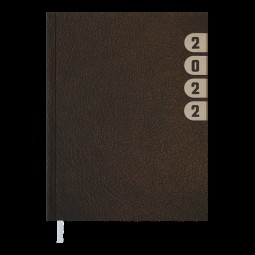 Ежедневник датированный  2022 INDEX, A5, коричневый