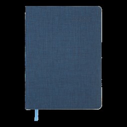 Ежедневник датированный  2022 TWEED, A5, синий, иск.кожа