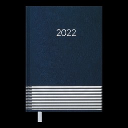 Ежедневник датированный  2022 PARALLEL, A5, синий