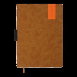 Ежедневник датированный  2022 VERONA, A4, св.коричневый, иск.кожа/поролон