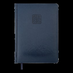 Ежедневник датированный  2022 BRAVO, A5, синий, иск.кожа/поролон