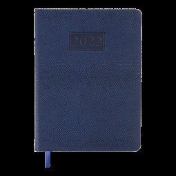 Ежедневник датированный 2022 AMAZONIA, L2U, А5, синий, иск.кожа