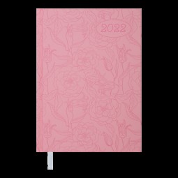 Ежедневник датированный  2022 VINTAGE, A5, си-розовый