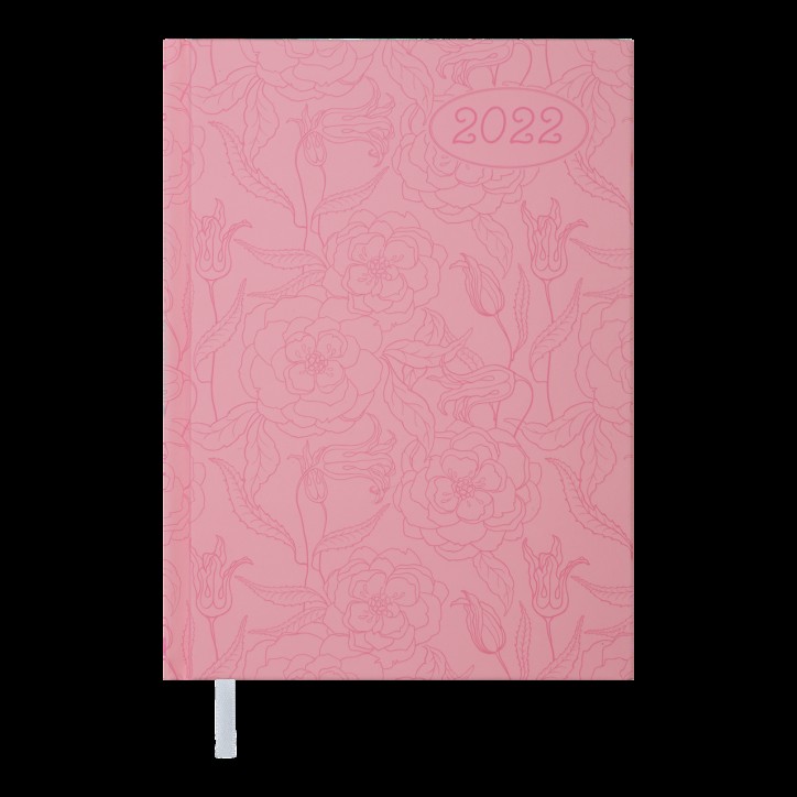 Ежедневник датированный  2022 VINTAGE, A5, си-розовый